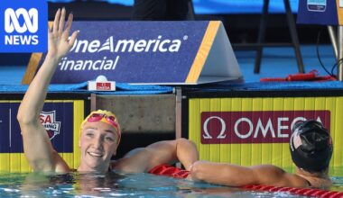 Lani Pallister hands Katie Ledecky first international 800m defeat at Pan Pacific Swimming Championships