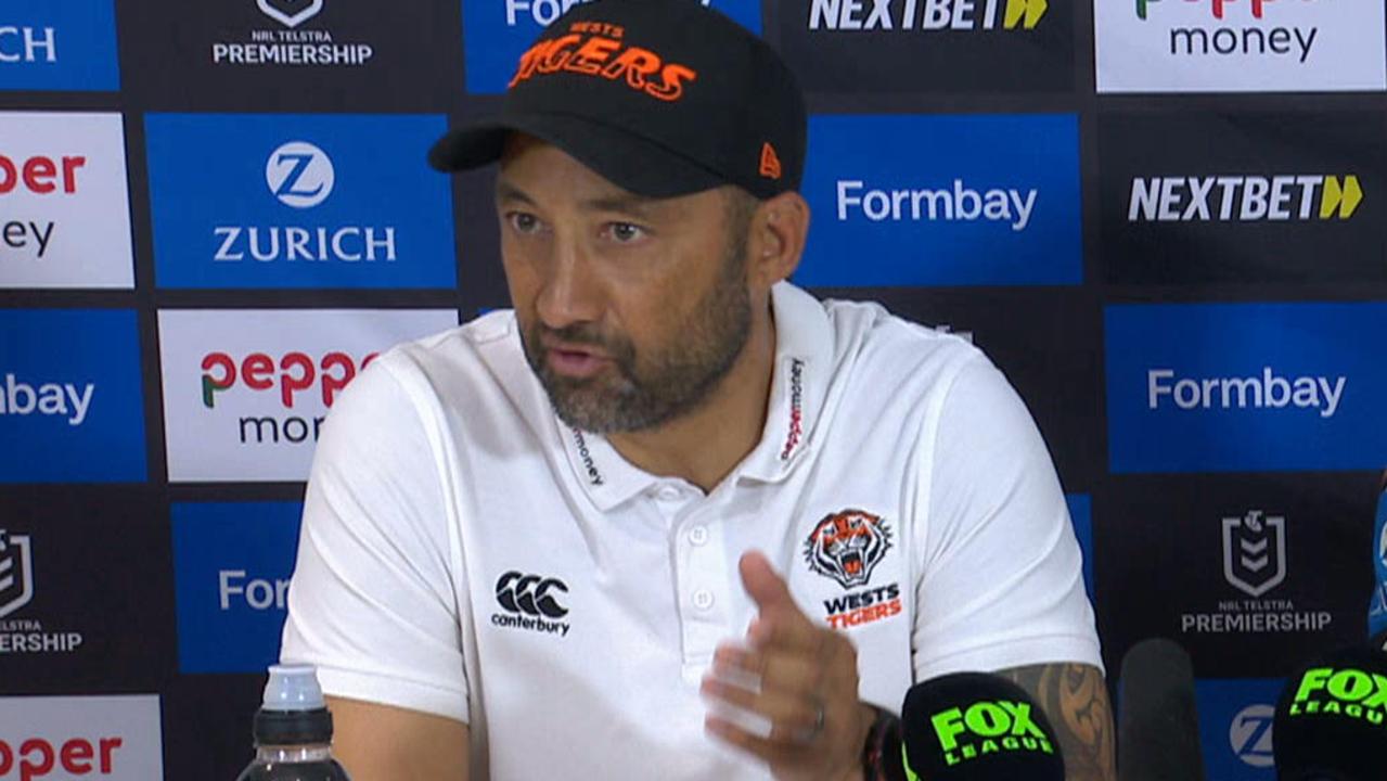 NRL 2026: Benji Marshall slams refereeing in Wests Tigers loss to North Queensland Cowboys, video, reaction, Apisai Koroisau