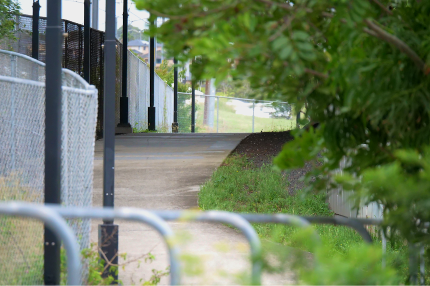 Dark underpass of Shellharbour Junction train station