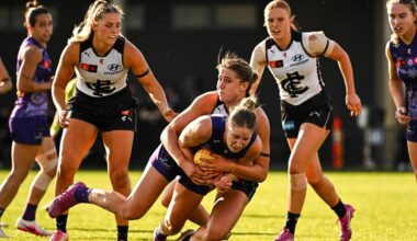 AFLW 2026: Fremantle comeback falls short as Carlton hold on to claim six-point win