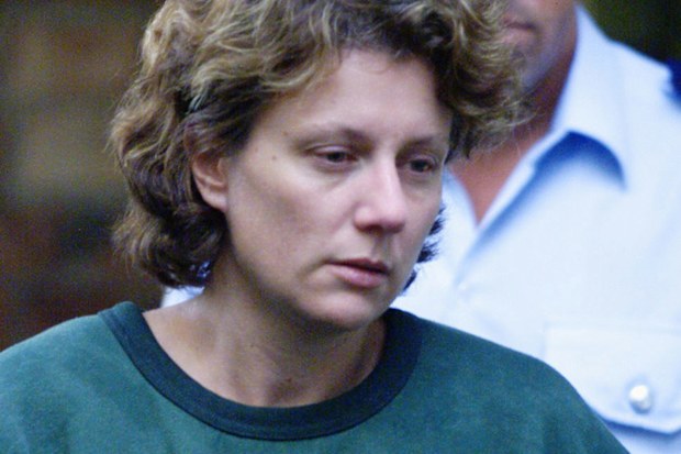 Kathleen Folbigg leaving Maitland Court in 2004.