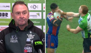 NRL 2026: Ricky Stuart’s brutal message and spray in post-match presser, Corey Horsburgh sin bin, Canberra Raiders vs Newcastle Knights, nrl news