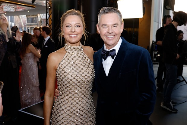 Allison Langdon and Todd Woodbridge attend the 66th TV WEEK Logie Awards at The Star on August 16, 2026 in Sydney, Australia