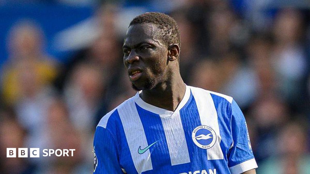 Yankuba Minteh pictured during a Brighton match