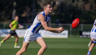 Father-son recruit Bailey Scott among four North Melbourne Kangaroos axed