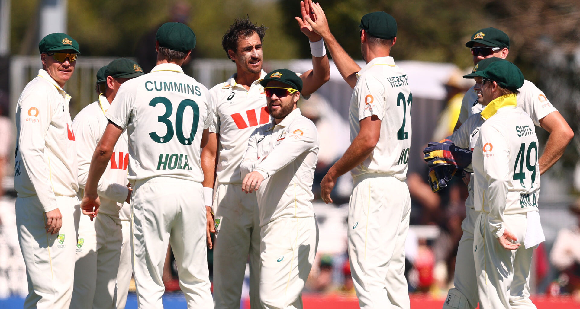 Aussies romp to innings victory on second day
