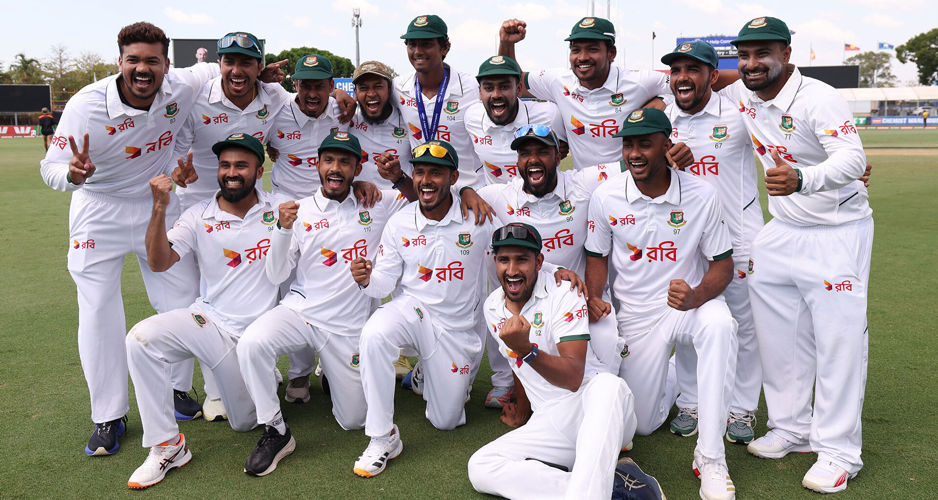 Bangladesh celebrate historic Test thrashing of Australia