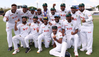 Bangladesh celebrate historic Test thrashing of Australia
