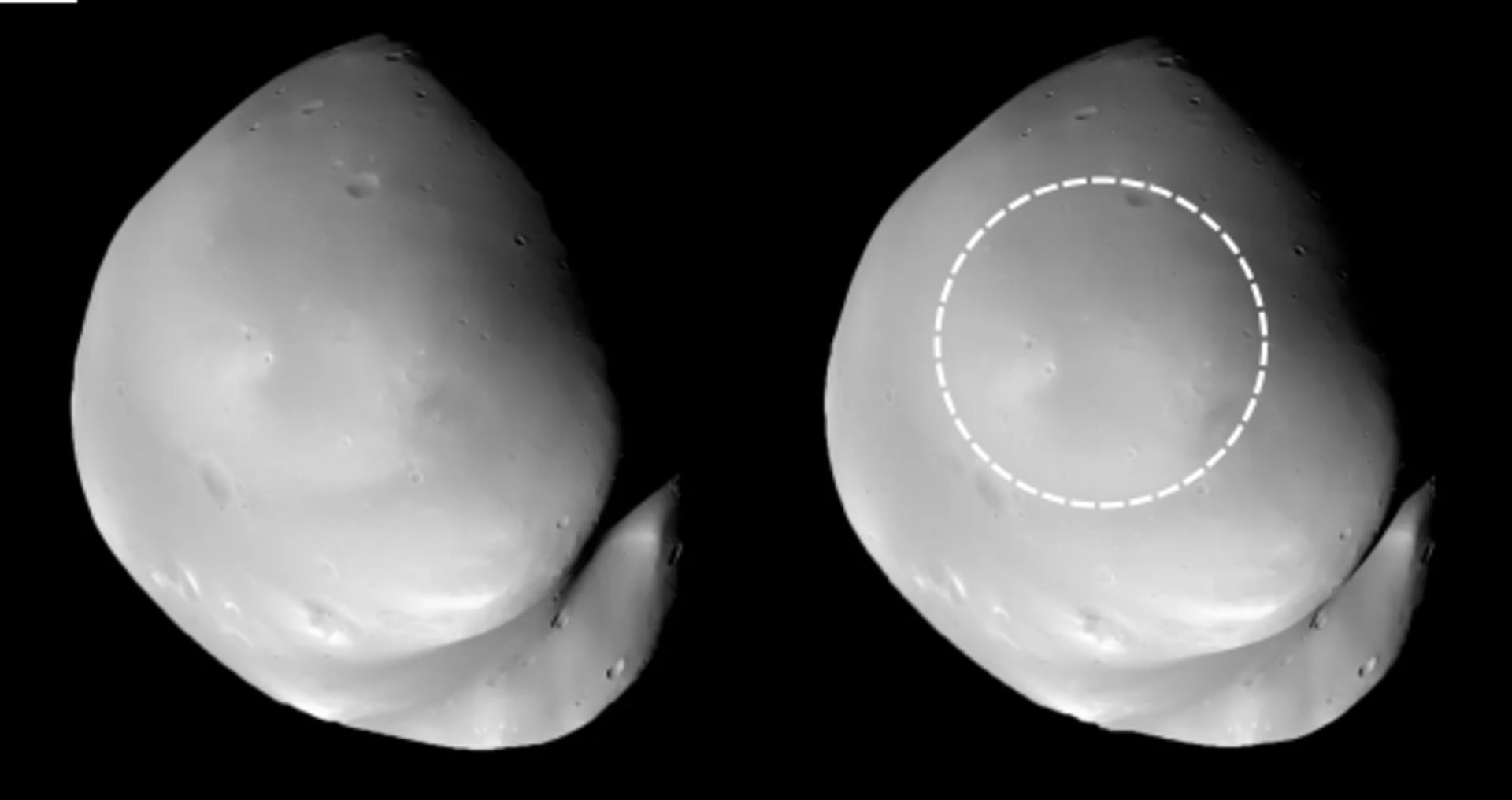 Mars moon Deimos may be hiding ancient craters beneath 120 meters of debris