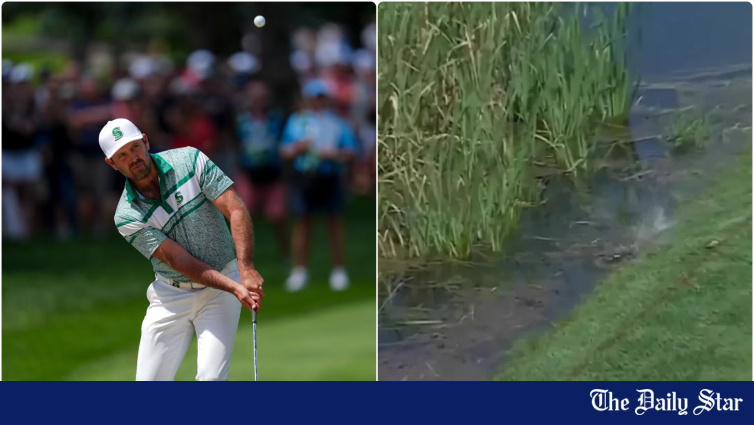 Golf ball becomes fish food