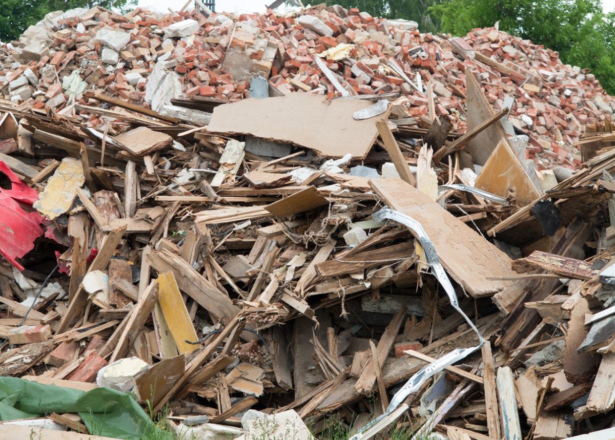 Building and demolition waste is also a problem.