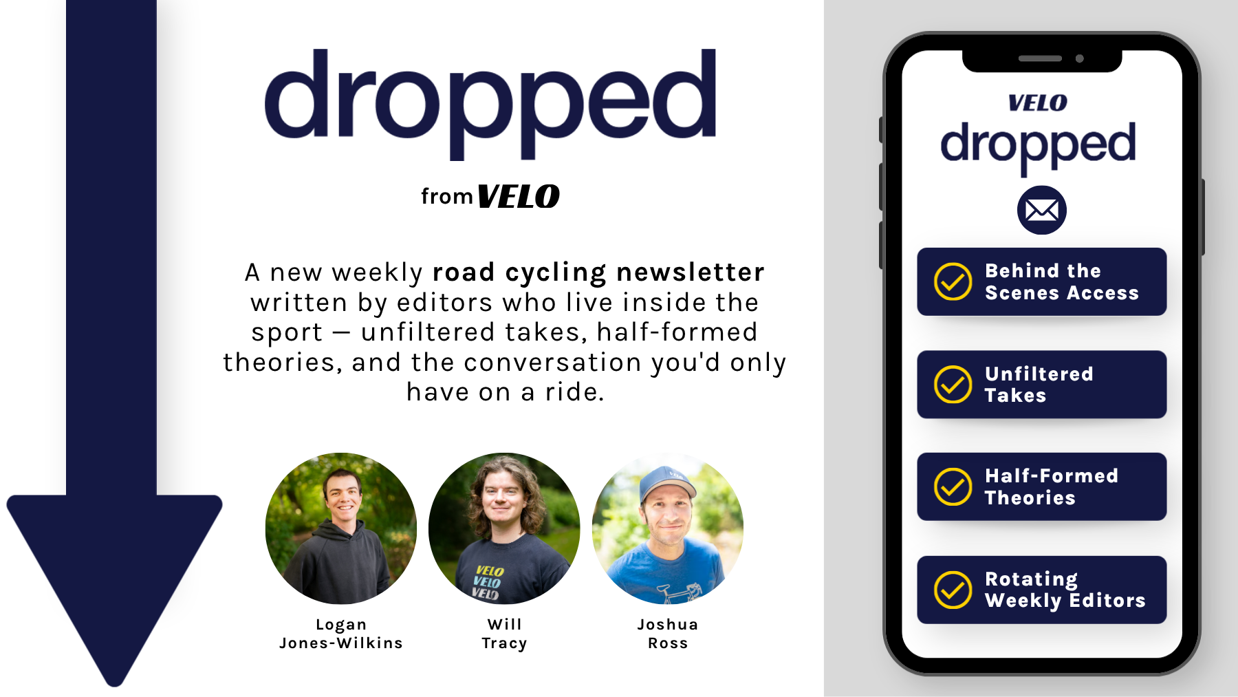Sign up for the Velo Dropped newsletter