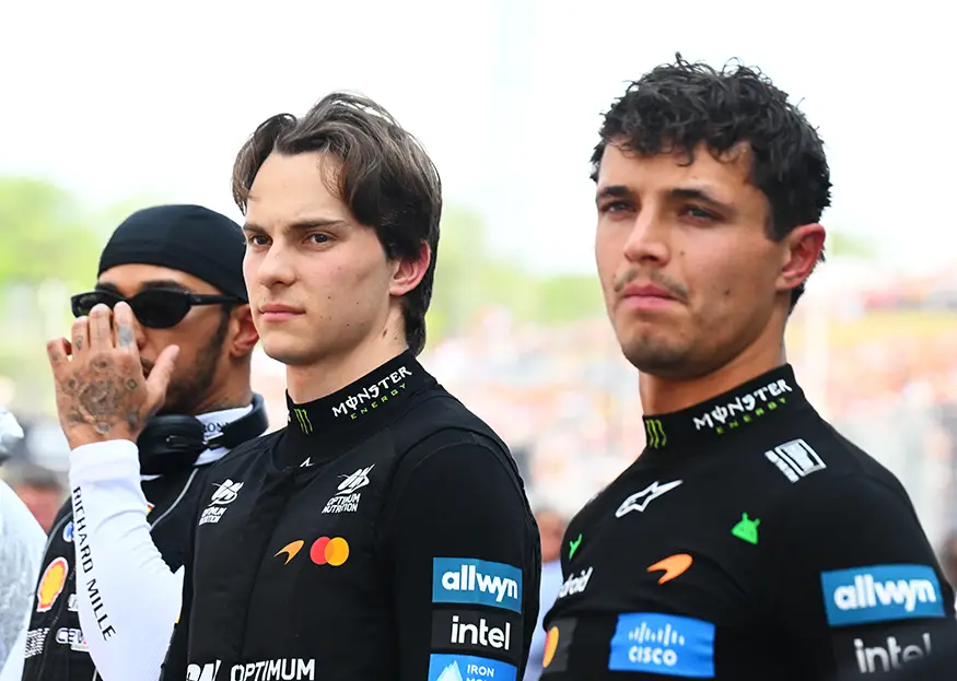Lando Norris and Oscar Piastri before the Hungarian GP.