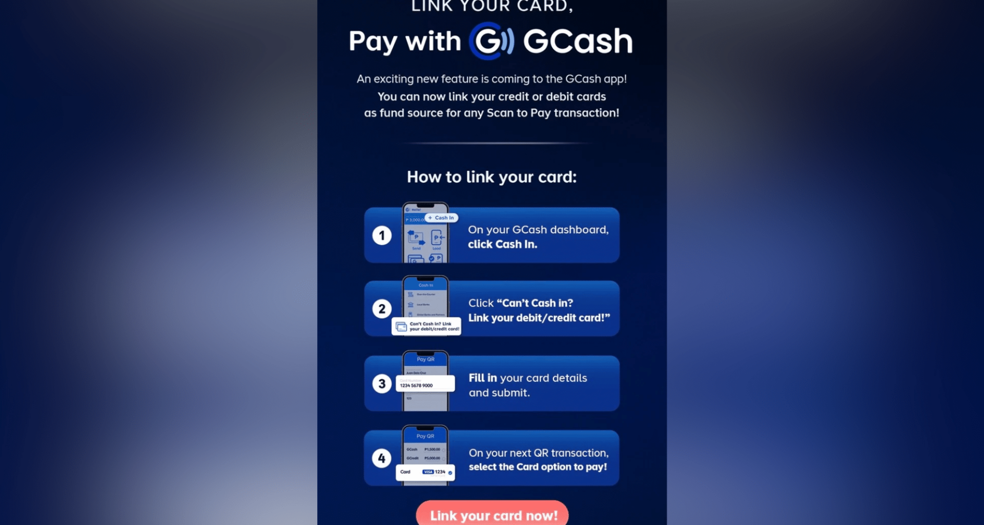 GCash introduces direct Visa and Mastercard card linking