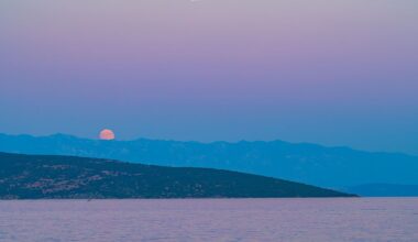 APOD: 2026 August 1 - Buck Moon And Belt Of Venus