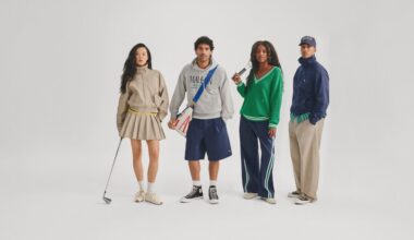Pieces from the Gap x Malbon capsule.