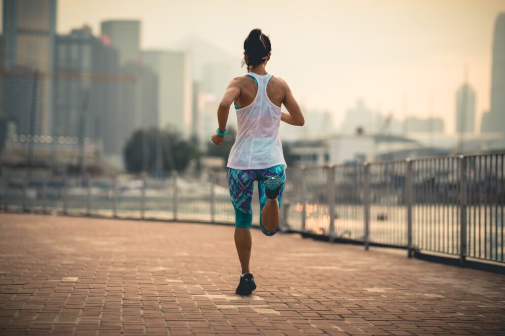 running in smog