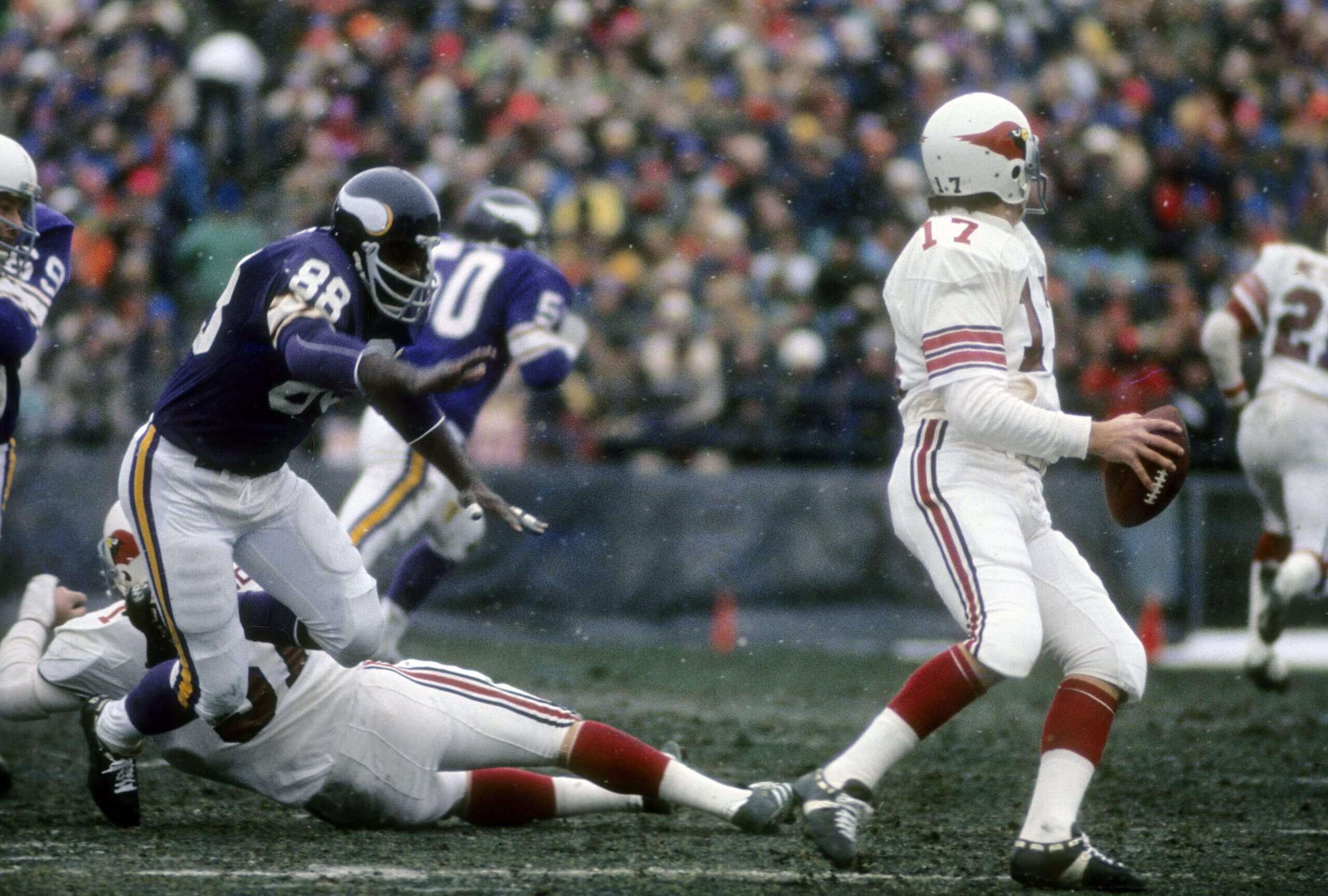 Alan Page played 12 seasons for the Minnesota Vikings.