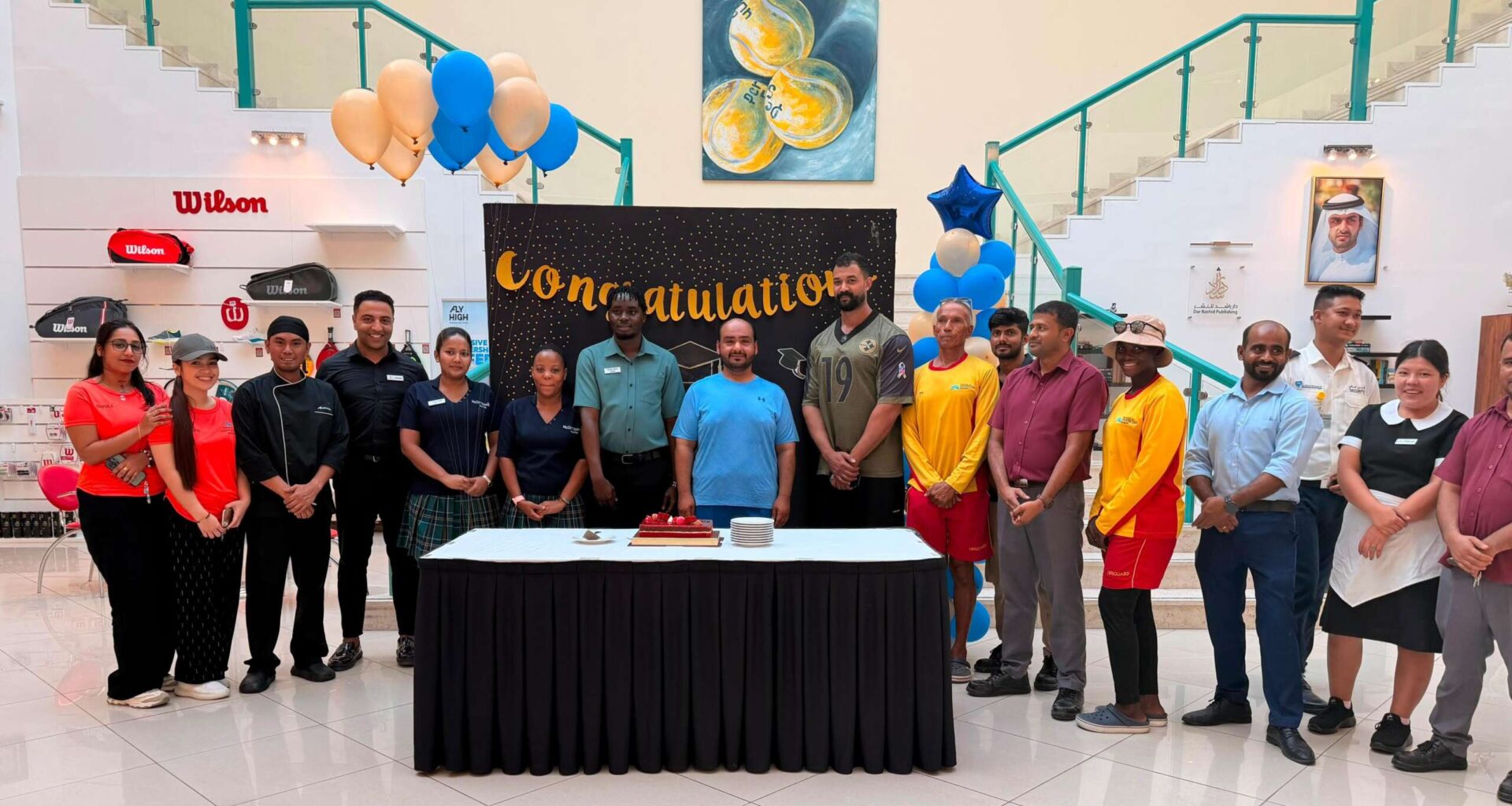 Fujairah Tennis Club celebrates Sheikh Ahmed Al Sharqi’s academic achievement