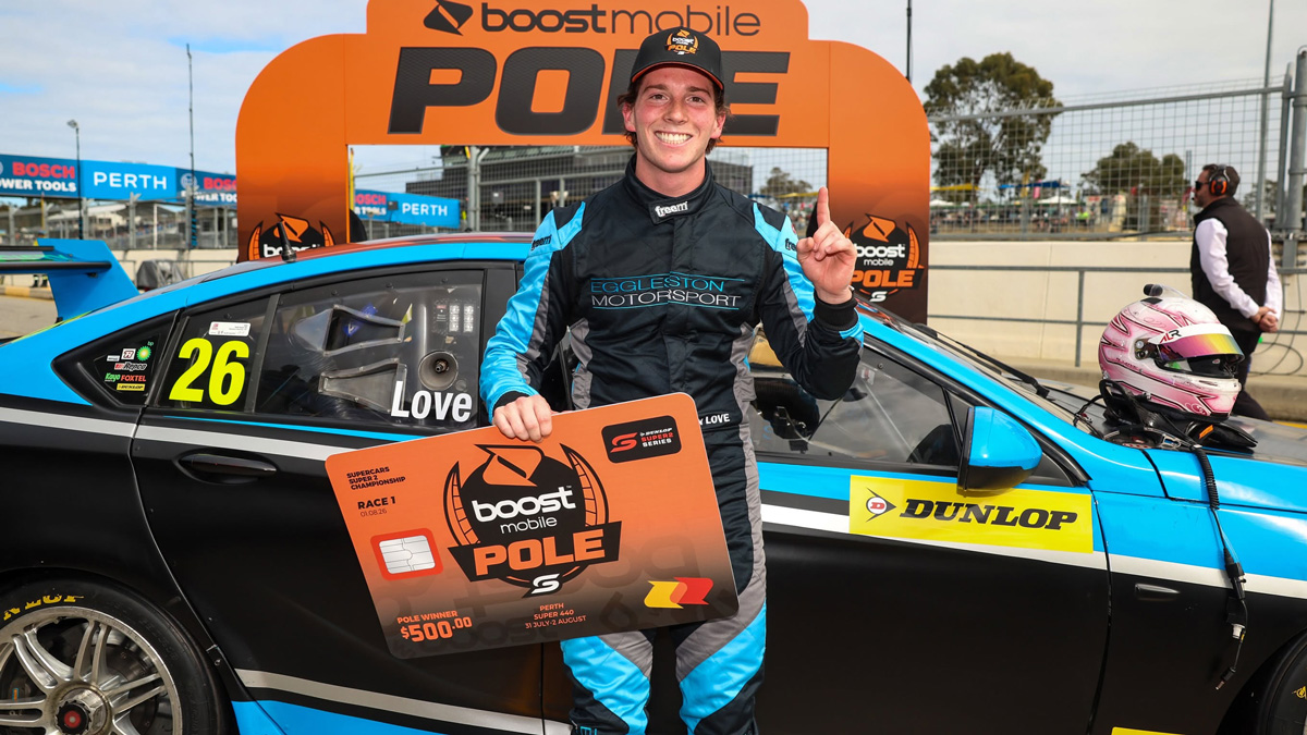 Perth Super440: Former Supercars driver Aaron Love takes pole position on Super2 return