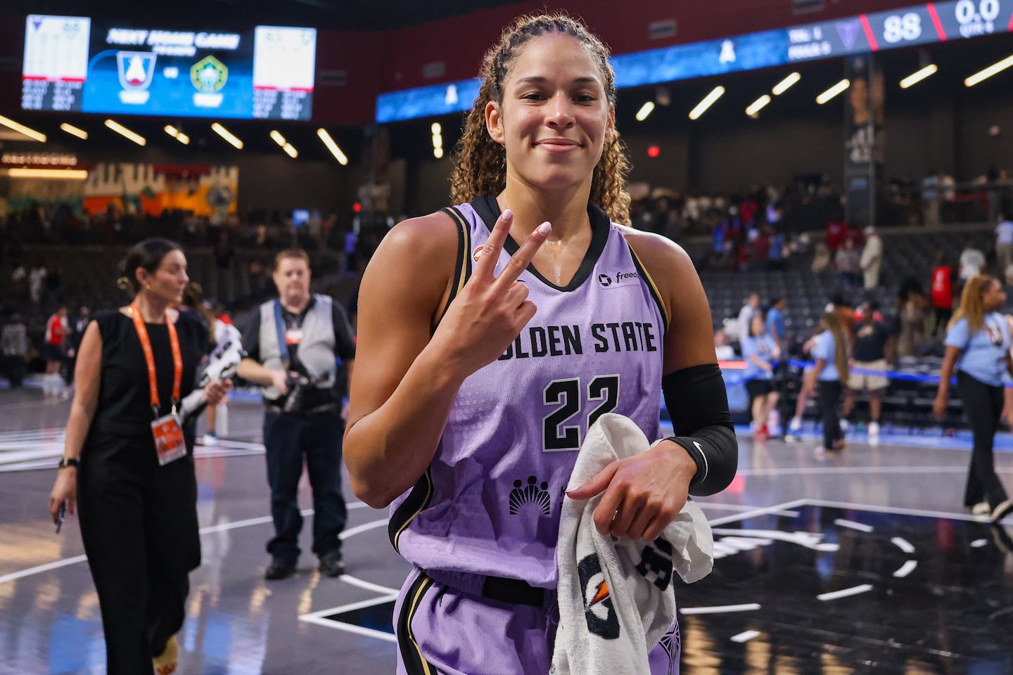 Veronica Burton was named the greatest player in the short history of the WNBA's Golden State Valkyries by USA Today.