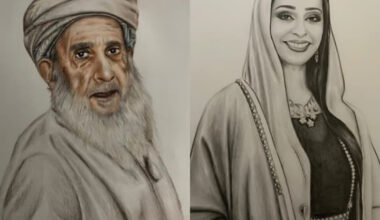 Faces, graphite and letters shape a new generation of Omani art