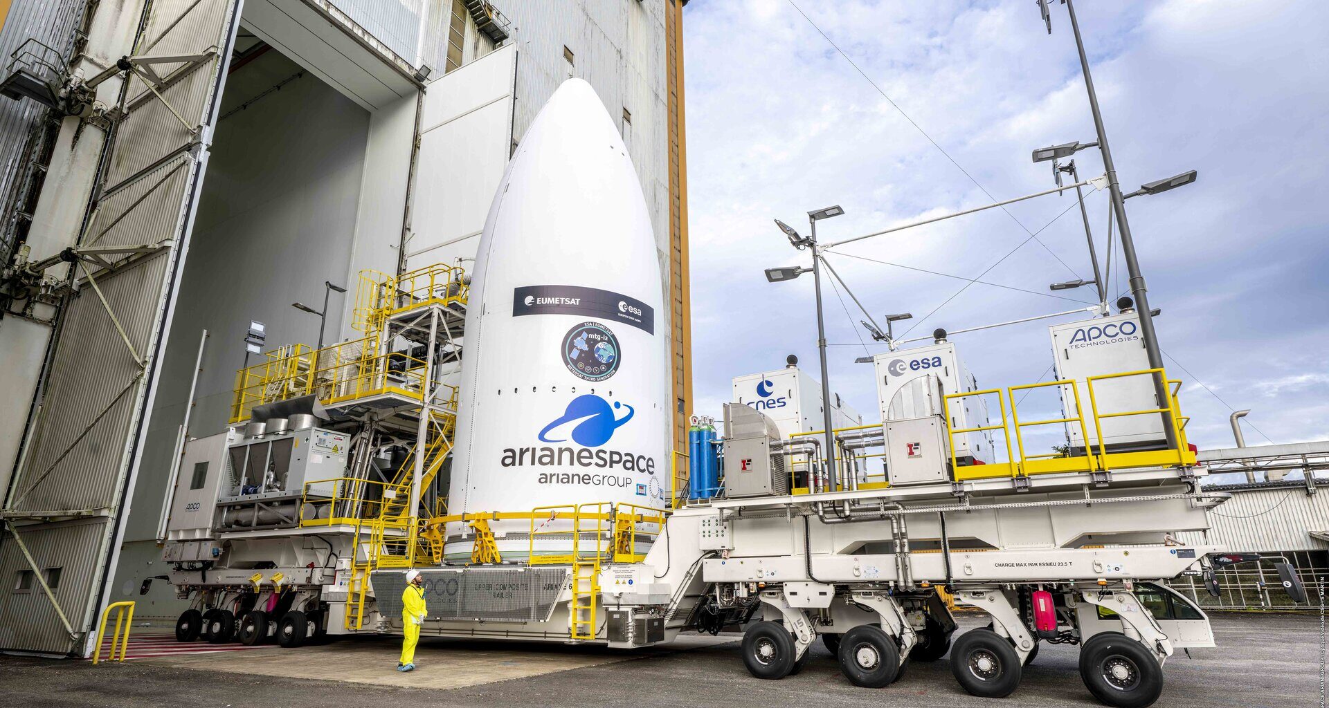 MTG-I2 has been encapsulated inside the Ariane 6 nose cone, or fairing, at Europe’s Spaceport in French Guiana.