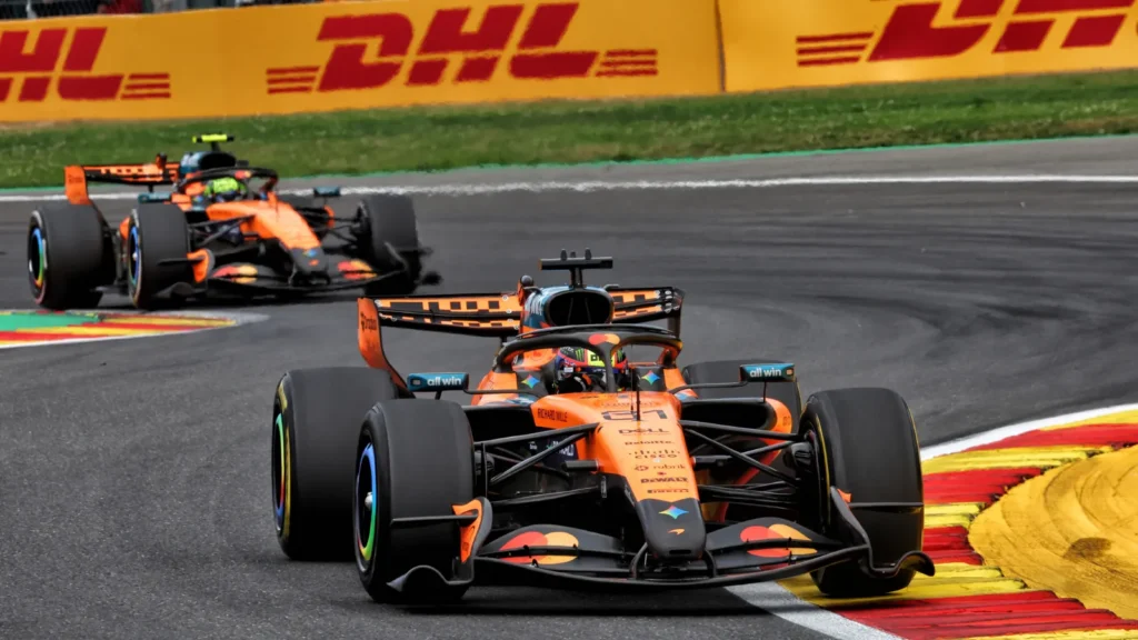 Despite his engine issues, Piastri managed to finish ahead of team-mate Norris