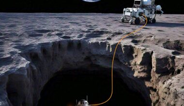 NASA Backs Wild Plan for a Laser-Powered Drone to Explore Giant Caves Below the Moon's Surface