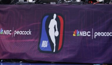 The NBA on NBC logo. Credit: Alonzo Adams-Imagn Images