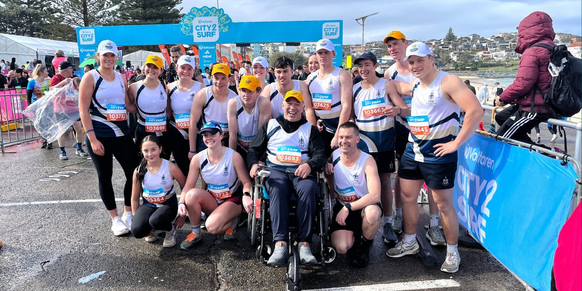 TAS students tackle City2Surf for rugby charity