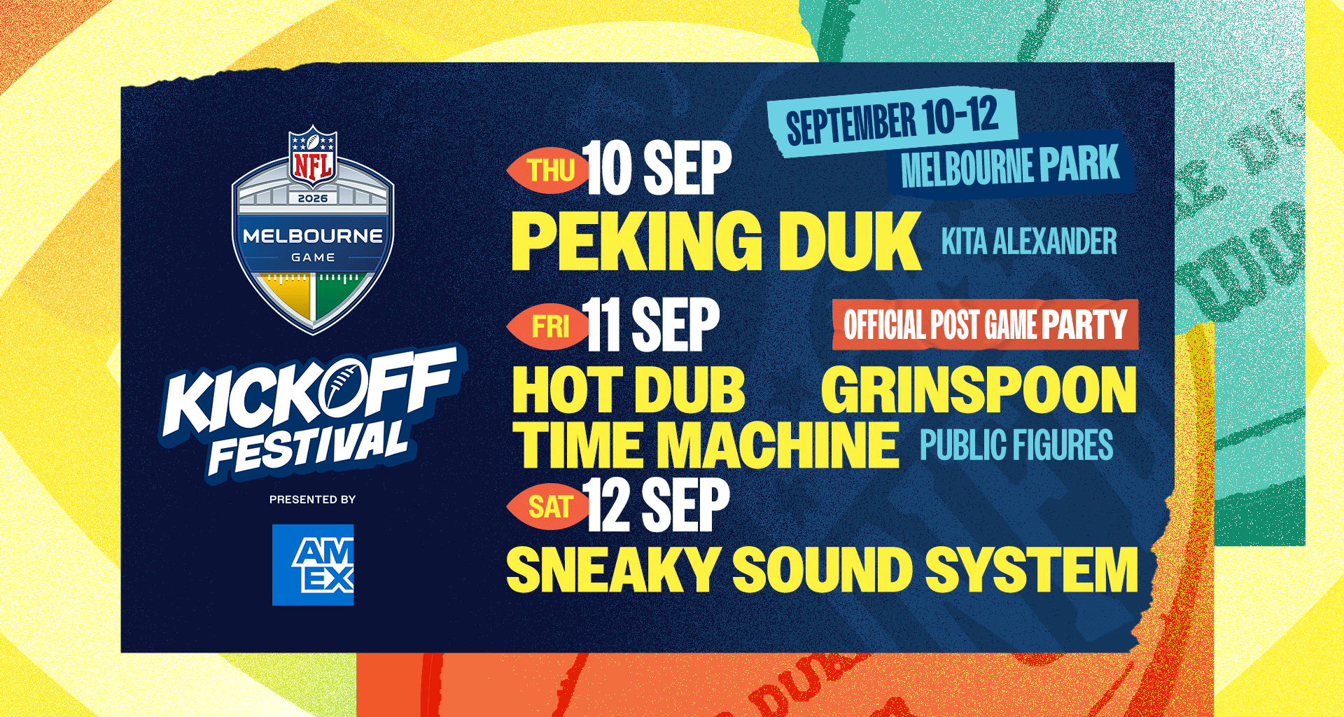 NFL Unveils Three Days of Music and Fan Experiences to Kickoff Festival in Melbourne