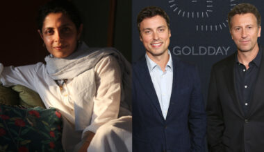 Nitya Mehra with Jonathan Goldstein and John Francis Daley for Paramount animated movie Diya