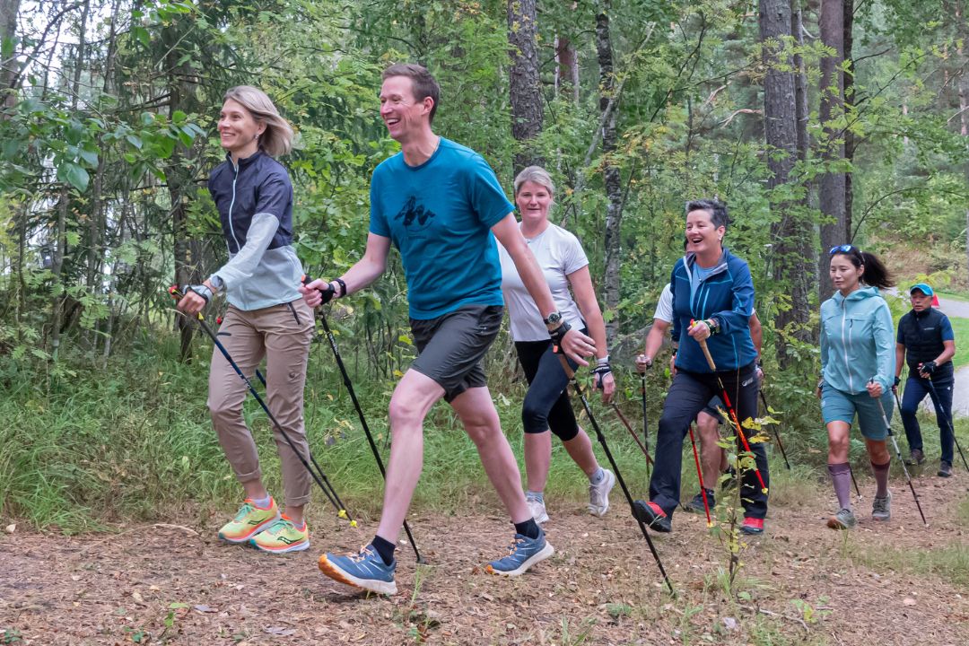 Nordic walking can improve health and fitness in people of all ages and ability levels, instructor Katie Atkins says