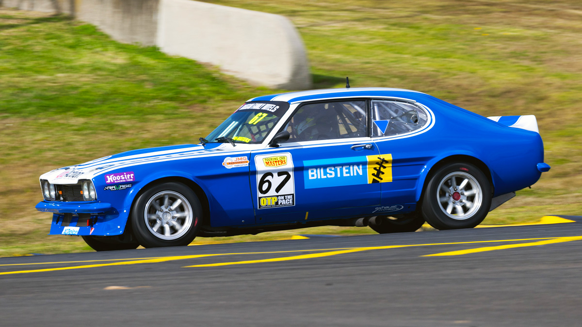 Dick Johnson Racing Supercars teen Rylan Gray driving Ford Capri at Muscle Car Masters 2026