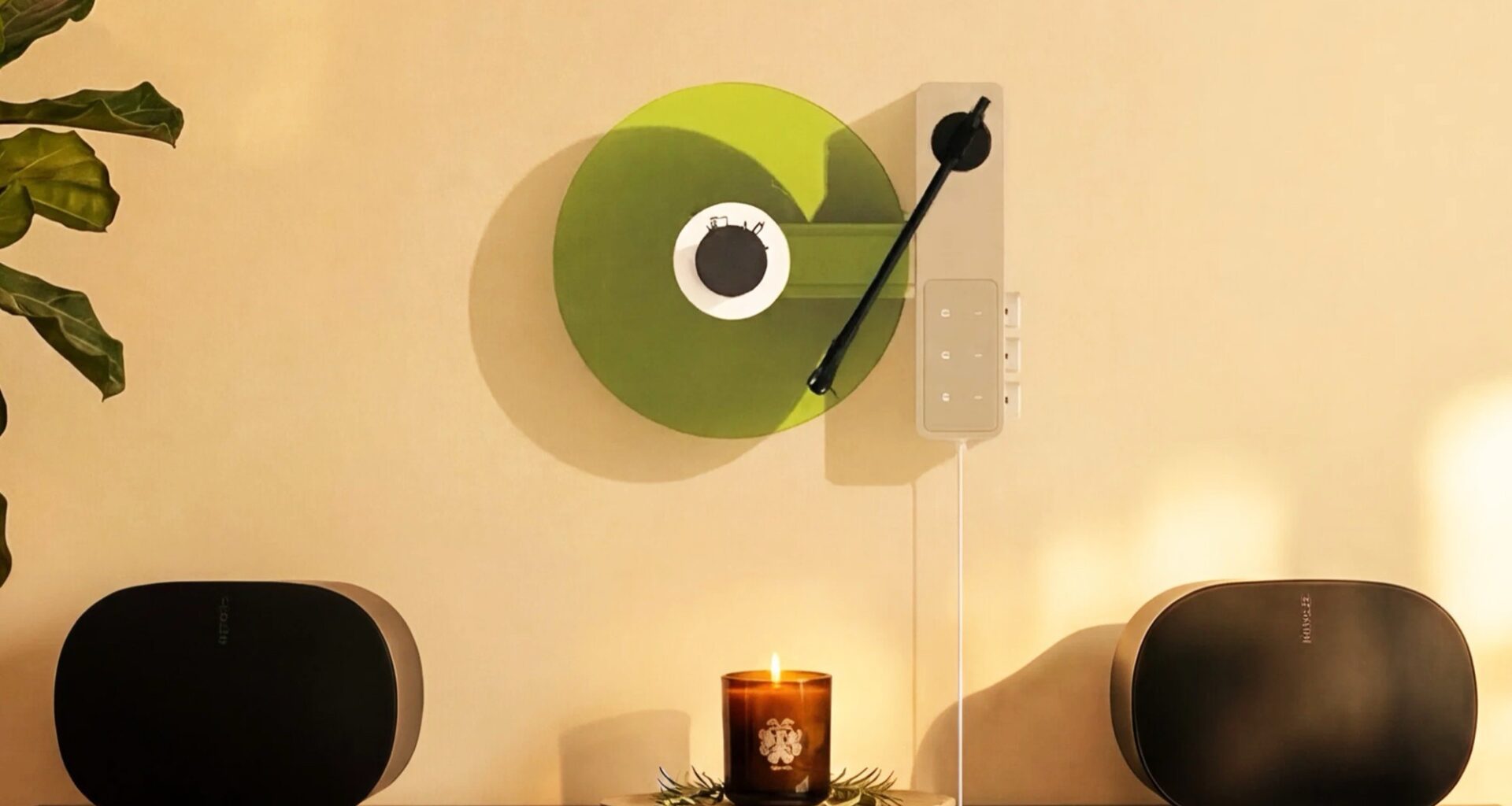 Ruka TD-1 turntable turns vinyl into wall art