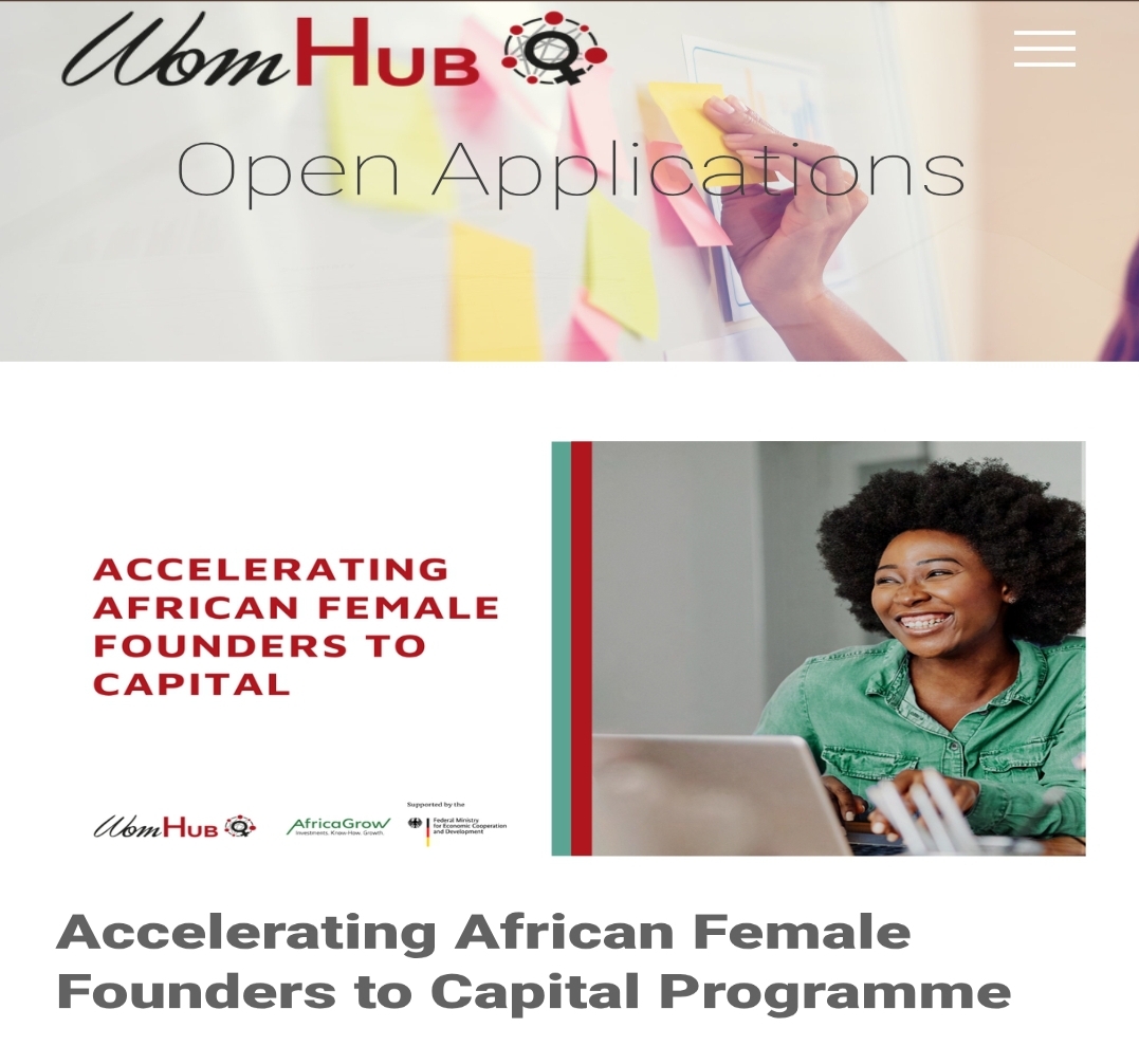 Call For Applications: WomHub Accelerating African Female Founders to