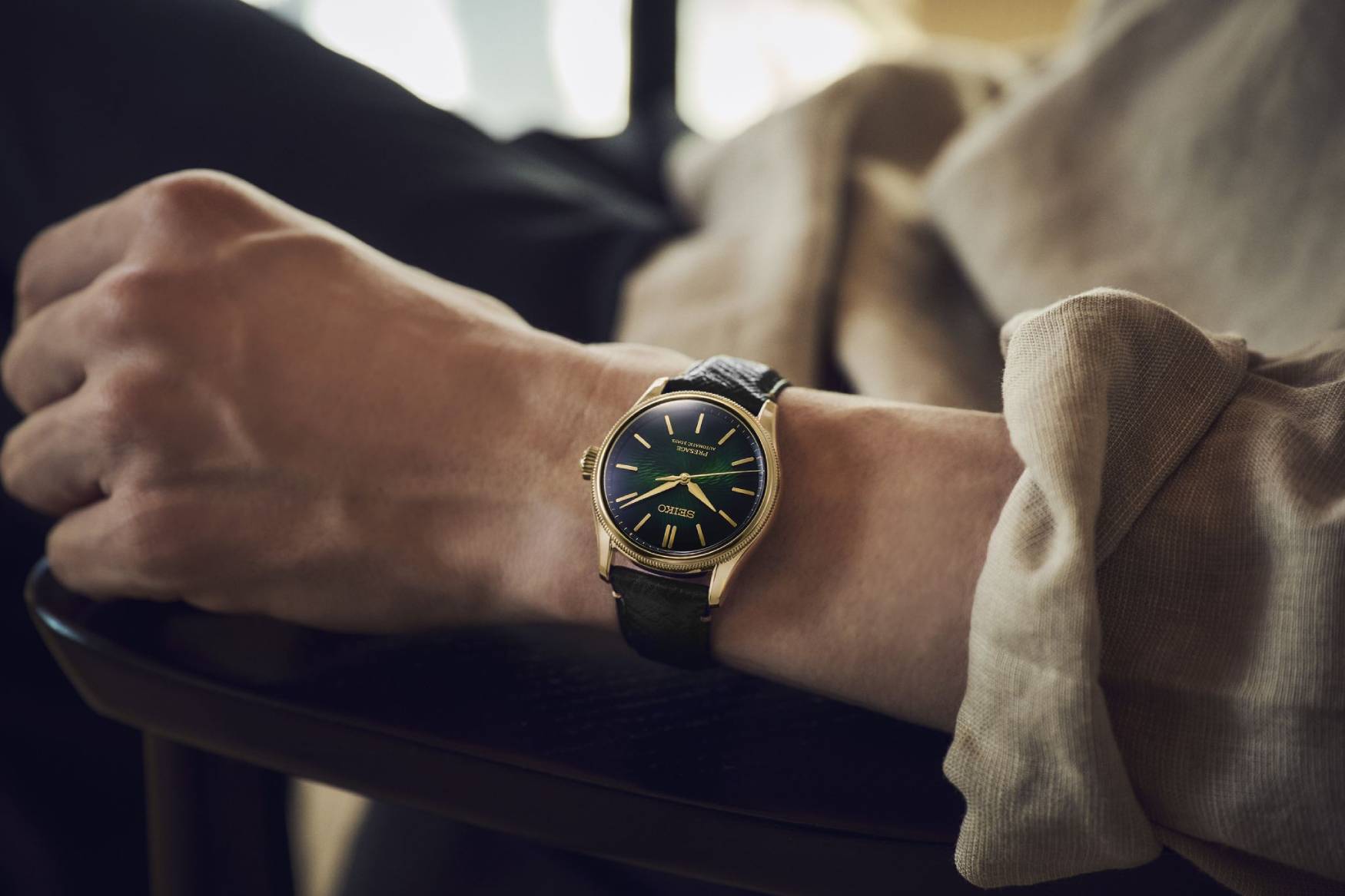 Seiko Presage TRADMANS Bonsai wrist shot