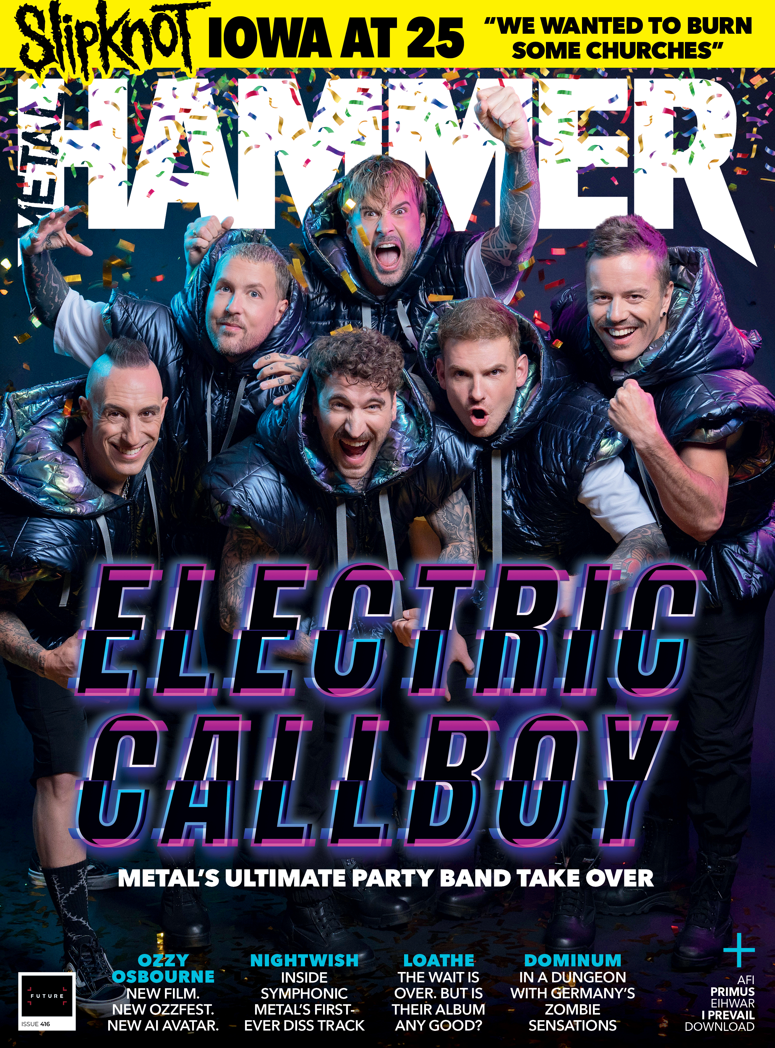 Electric Callboy on the cover of Metal Hammer