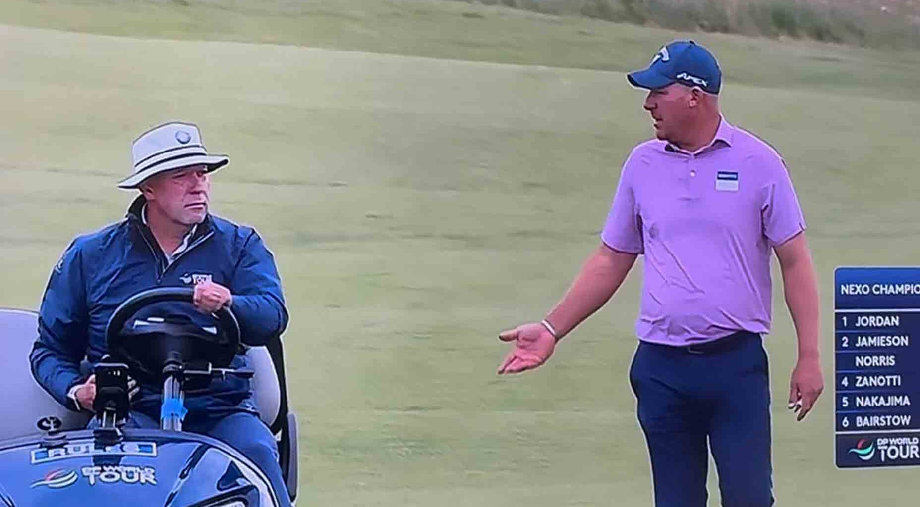 Bizarre rules situation sees DP World Tour pro penalized … for divot kick 