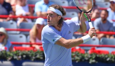 Tsitsipas holds off Brooksby in Winston-Salem opener