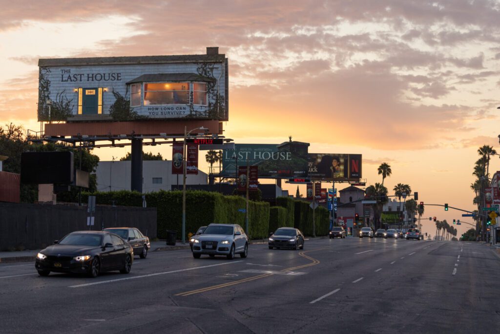High Anxiety: Why Is There A Man Living Inside A Billboard on Sunset Blvd? 39 Sunset Blvd.