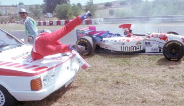 F1 driver struck and injured by medical car in bizarre incident
