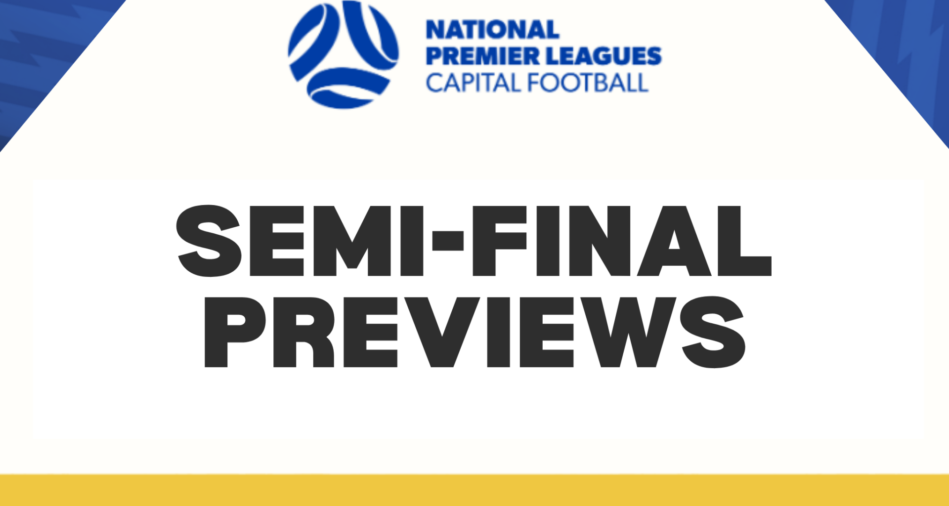 Preview: NPL Men's Semi Finals