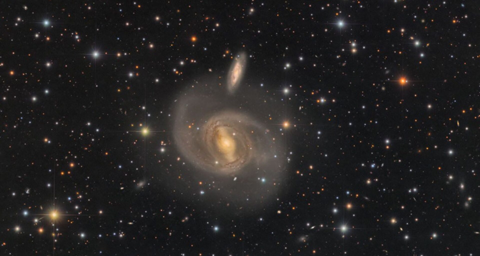APOD: 2026 August 10 - Three Galaxy Pairs