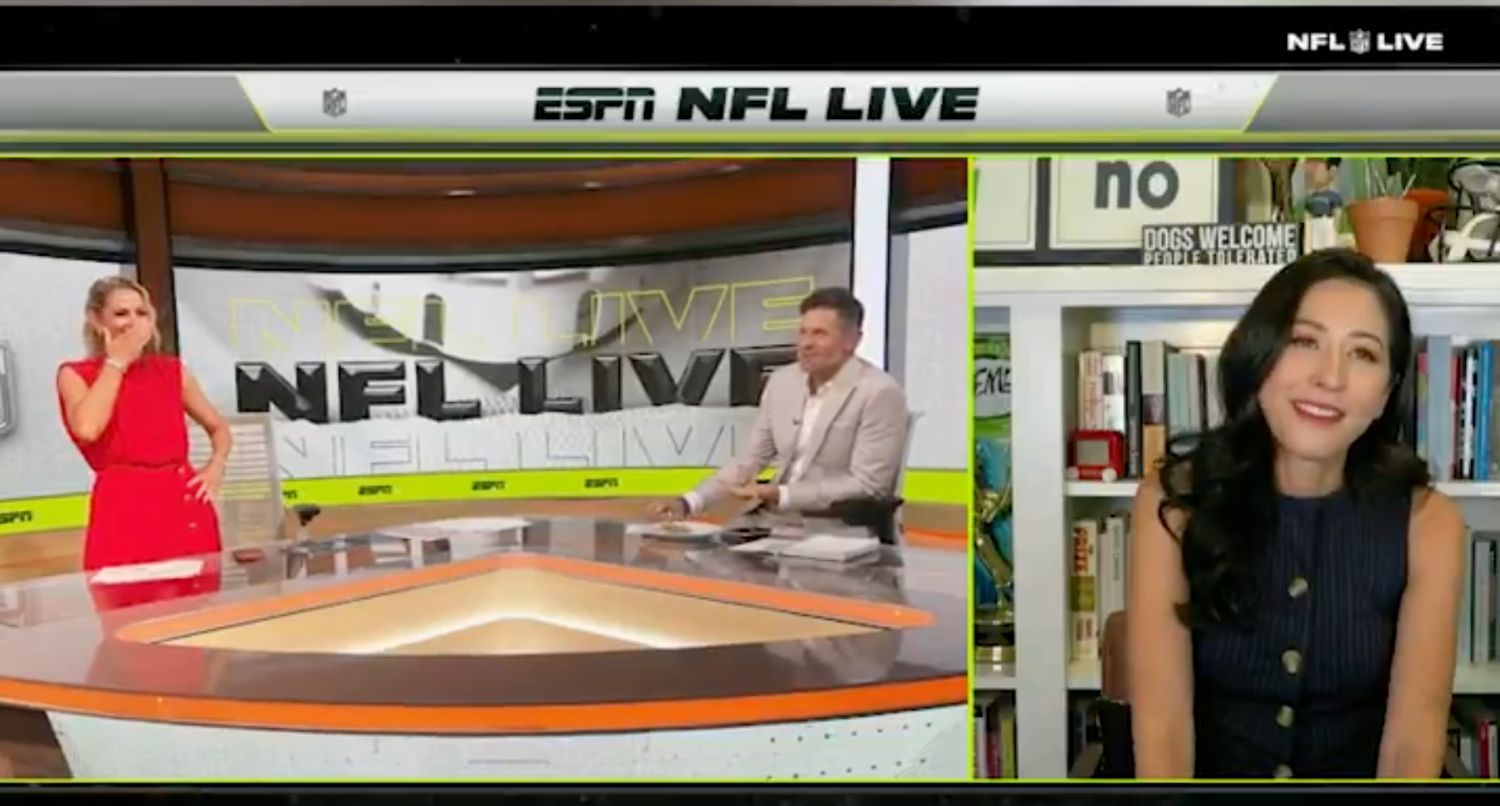 Dan Orlovsky eats cold chicken as birthday cake on 'NFL Live'