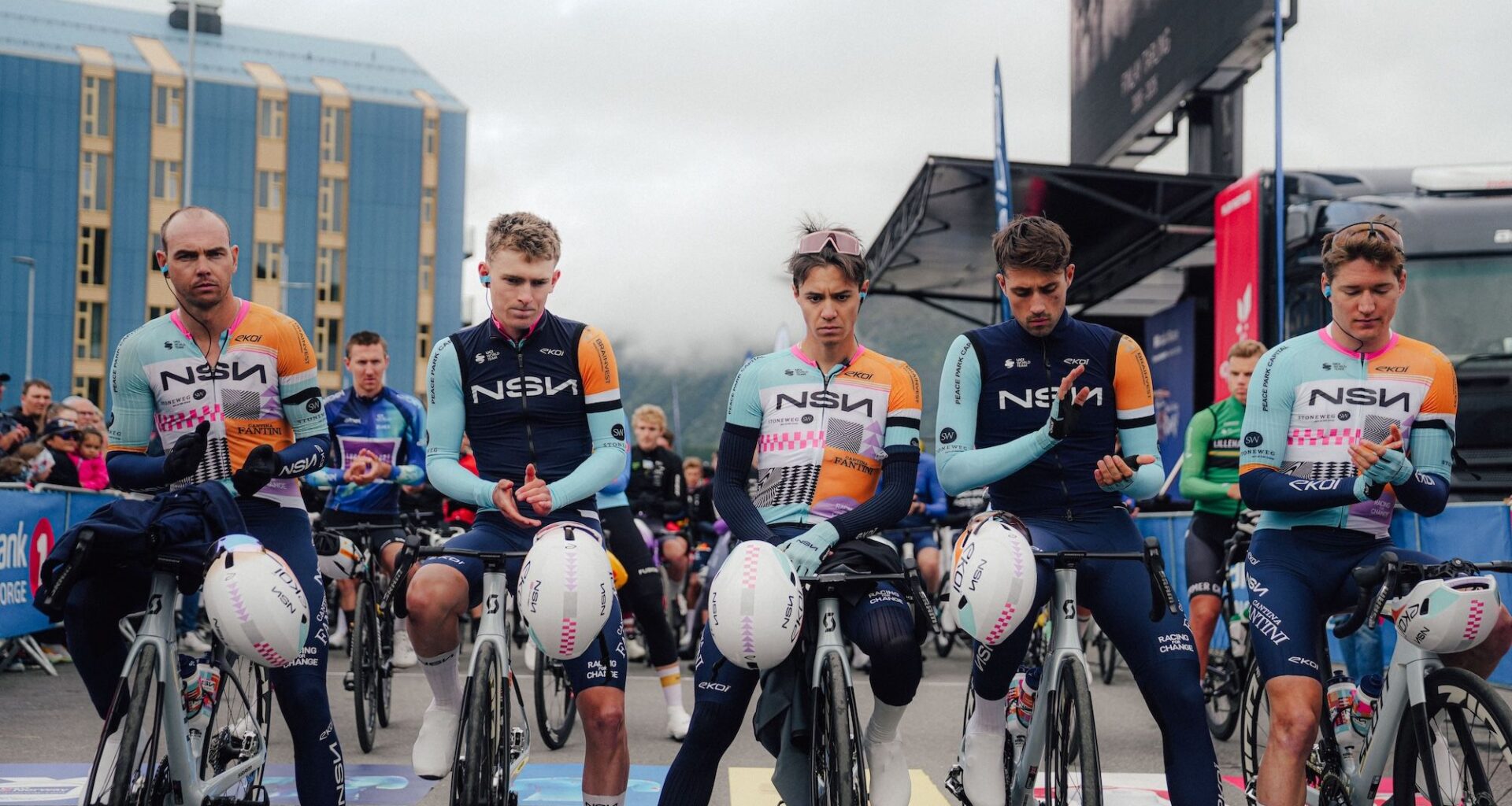 A memorial, a black leader's jersey, and moments of silence as respects are paid to Finlay Tarling at cycling races across Europe