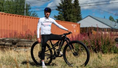 Mike Woods displays Silca's new RG-3 gravel tyre in 32x2.4" size option