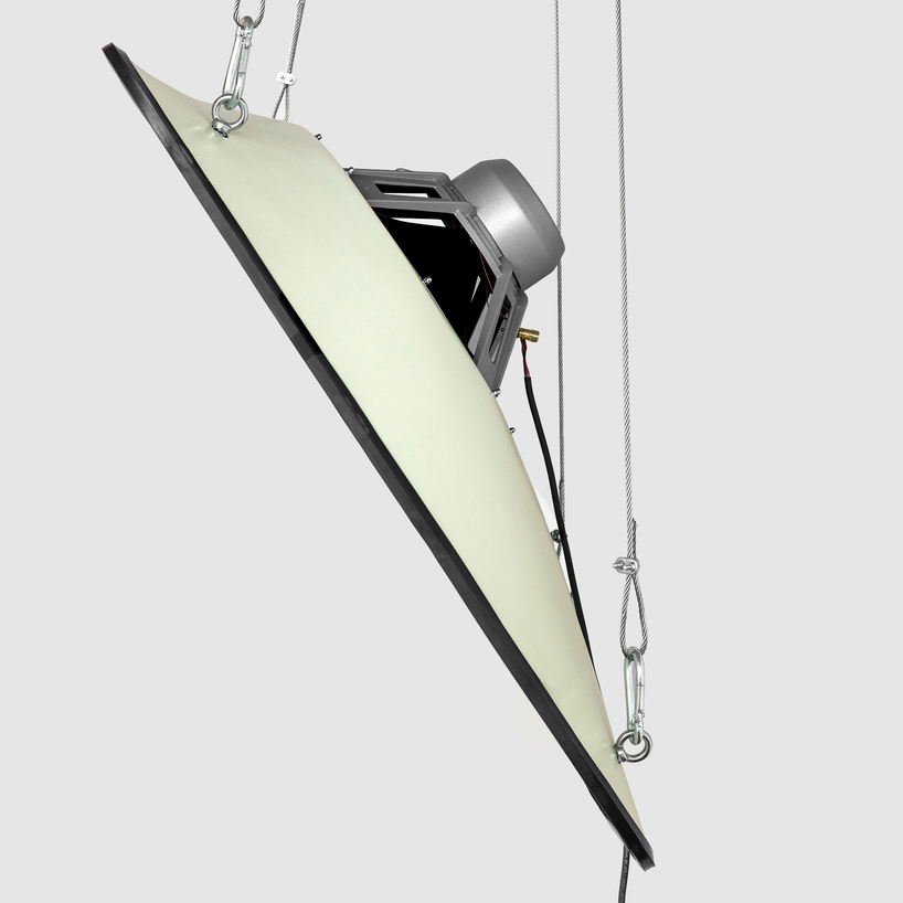 A-PQ 31.37: a suspended open-baffle loudspeaker system made from concrete canvas - 3