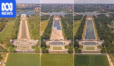As Trump's reflecting pool mess unfolded, a camera captured it all